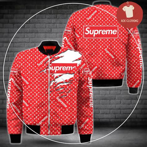 louis vuitton supreme red.